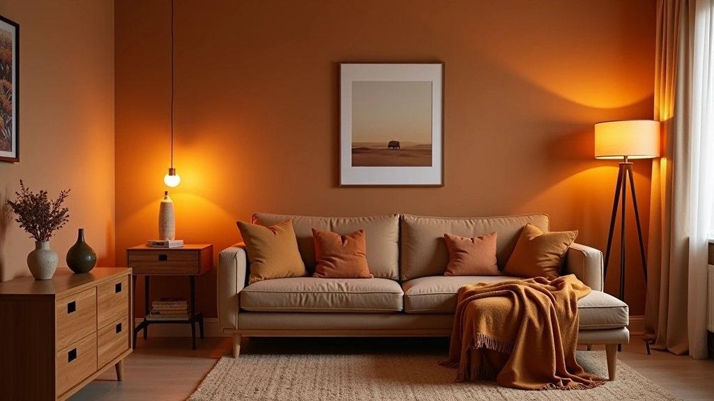 Autumn room refresh with warm textiles and layered lighting